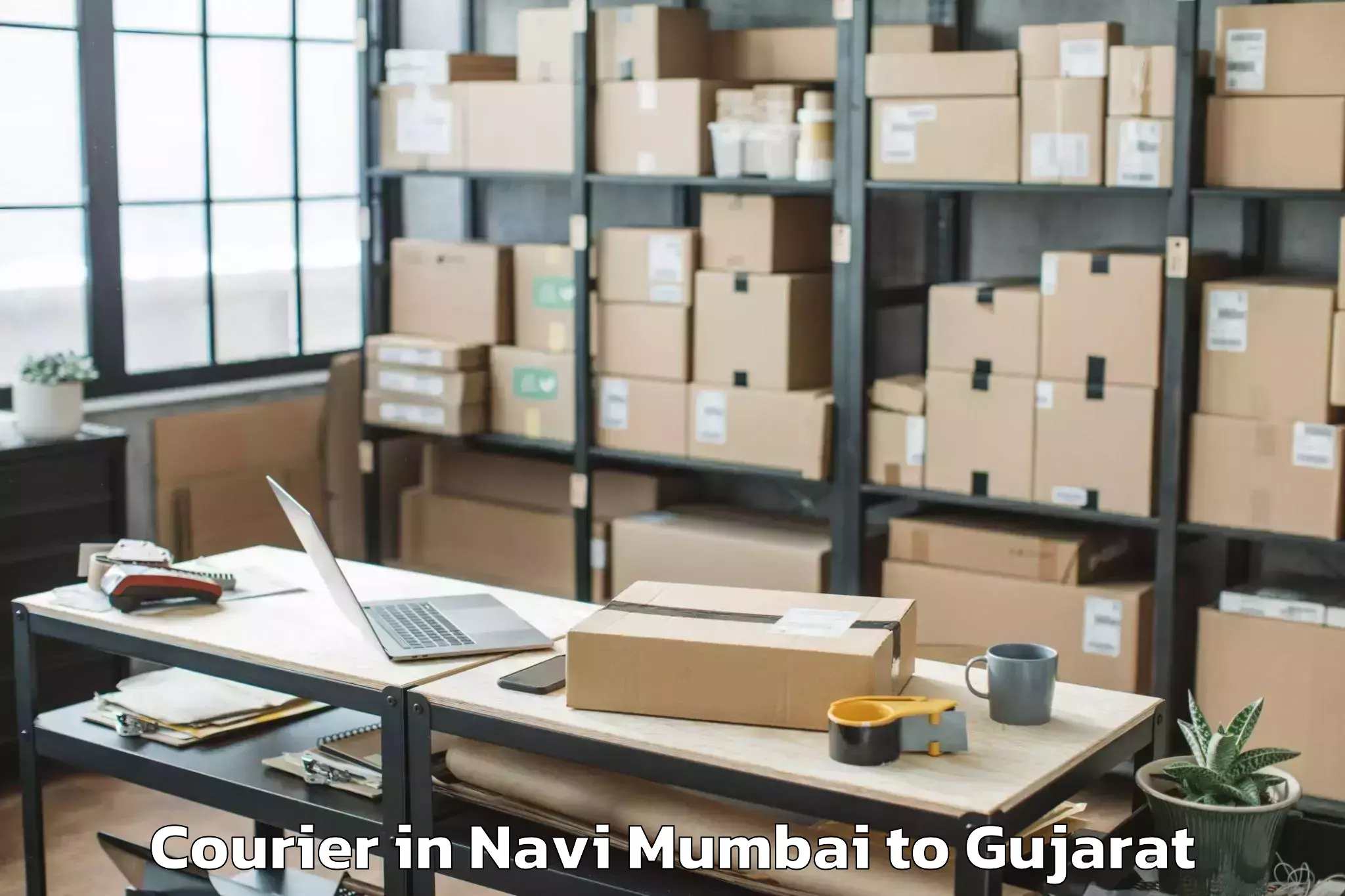 Get Navi Mumbai to Limkheda Courier